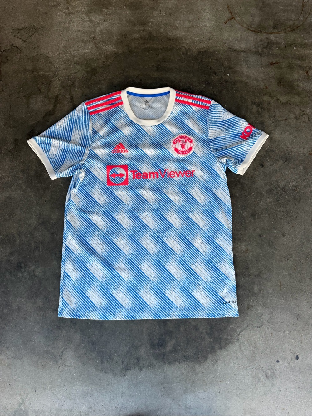 Manchester United Jersey Away Football Shirt 2021 - 2022 ADIDAS Men Size Large